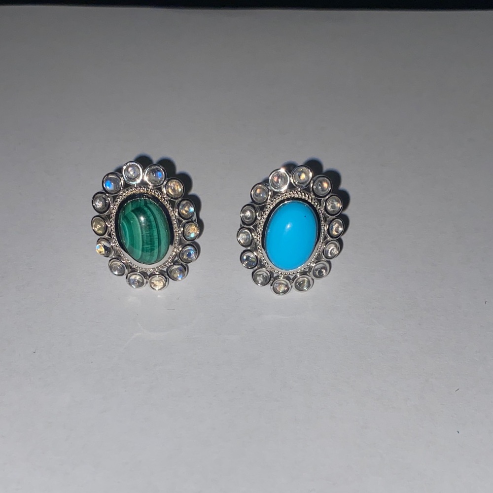 Elegant Silver and Turquoise Rings